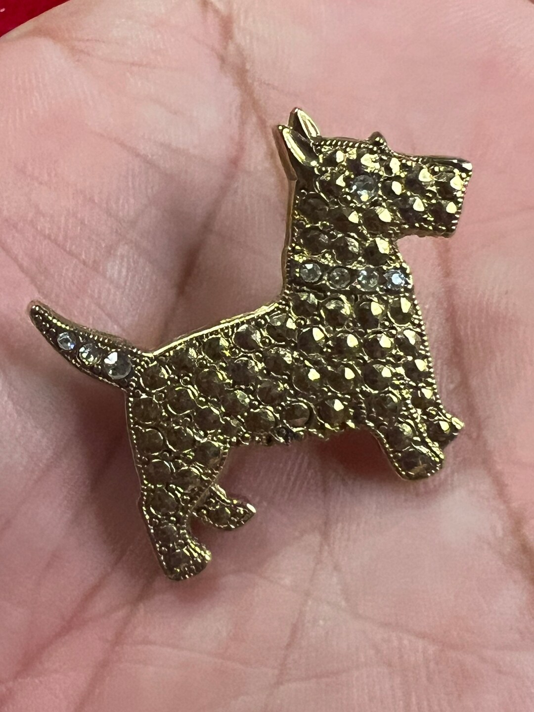A Beautiful Vintage Scottie Dog Pin. Etsy