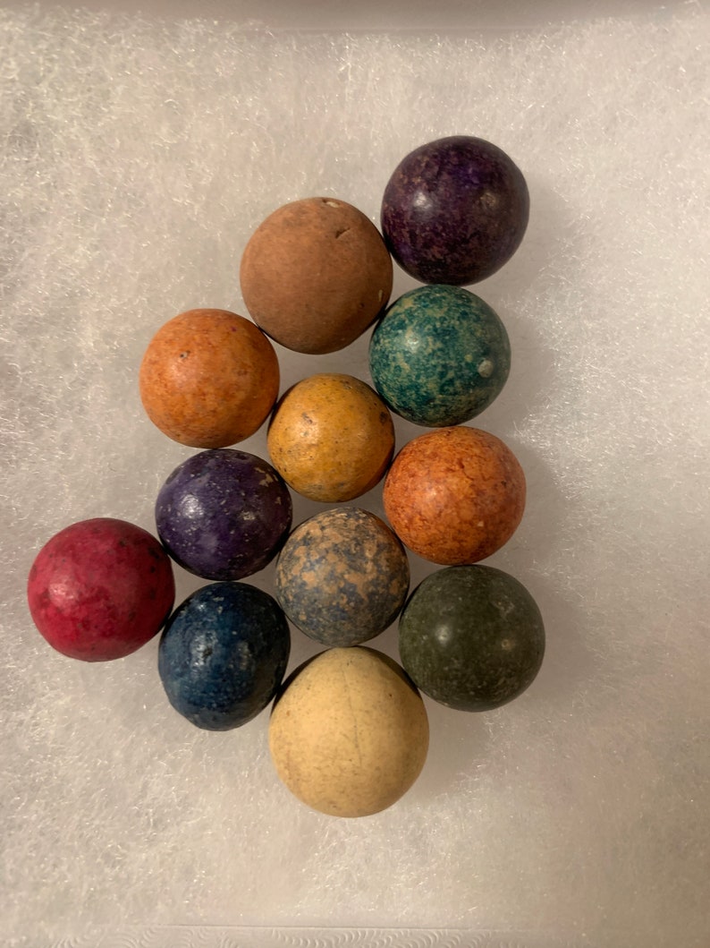 Civil War Era Clay Marbles Sold by the Dozen: Free Shipping image 5
