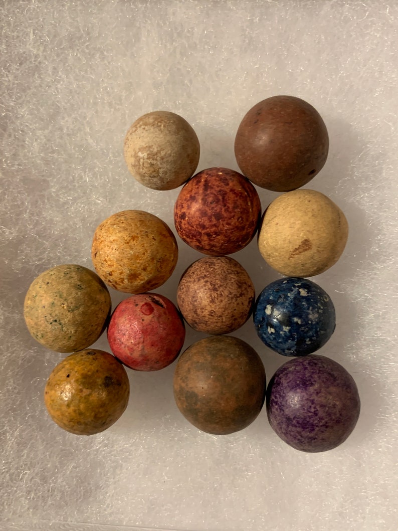 Civil War Era Clay Marbles Sold by the Dozen: Free Shipping image 4