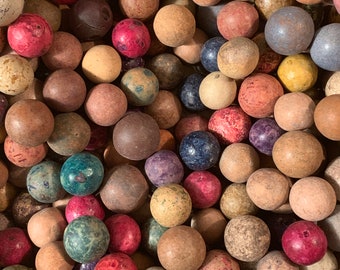 Civil War Era Clay Marbles Sold by the Dozen: Free Shipping