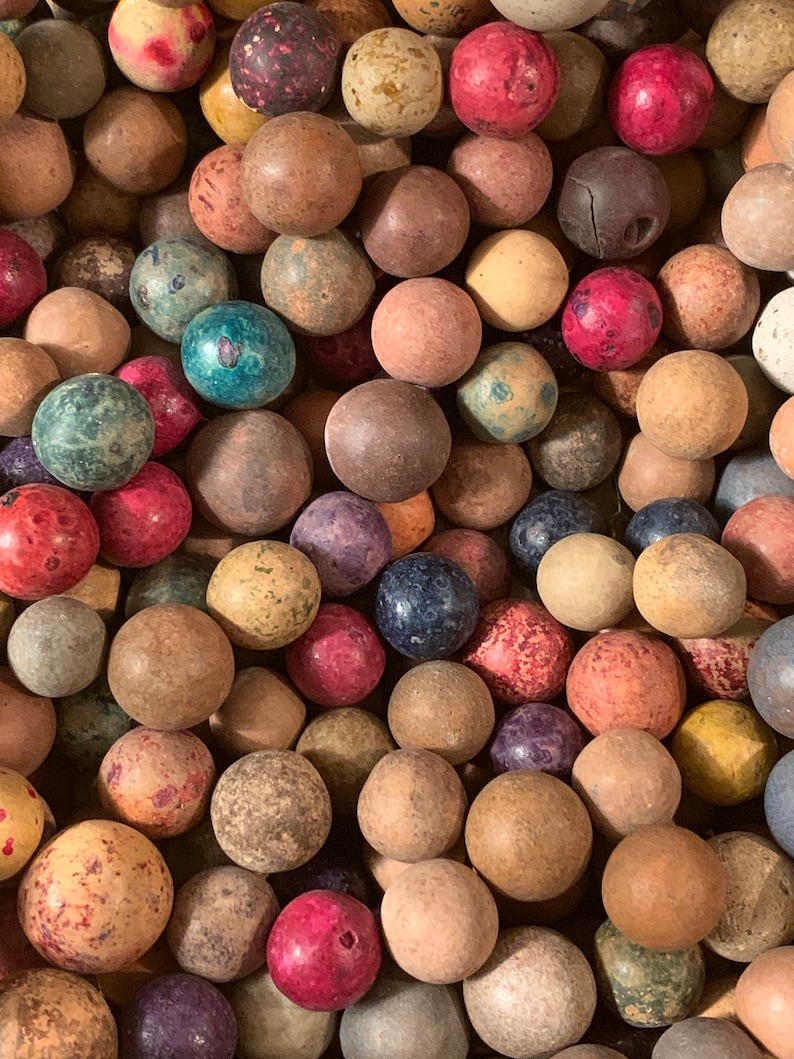 Civil War Era Clay Marbles Sold by the Dozen: Free Shipping image 3