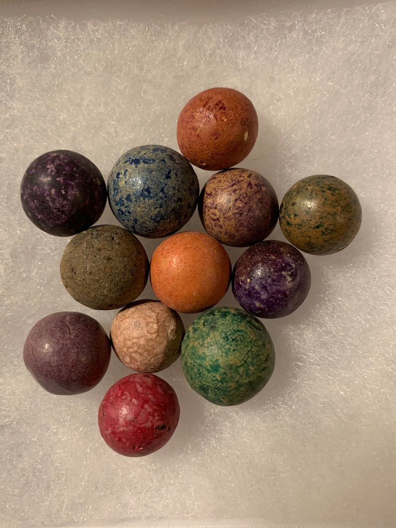 Civil War Era Clay Marbles Sold by the Dozen: Free Shipping image 2