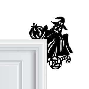 Ghost & Candy Door Corner | Gift For Halloween | Fall Decoration | Halloween Door Corner | Door Corner Decor
