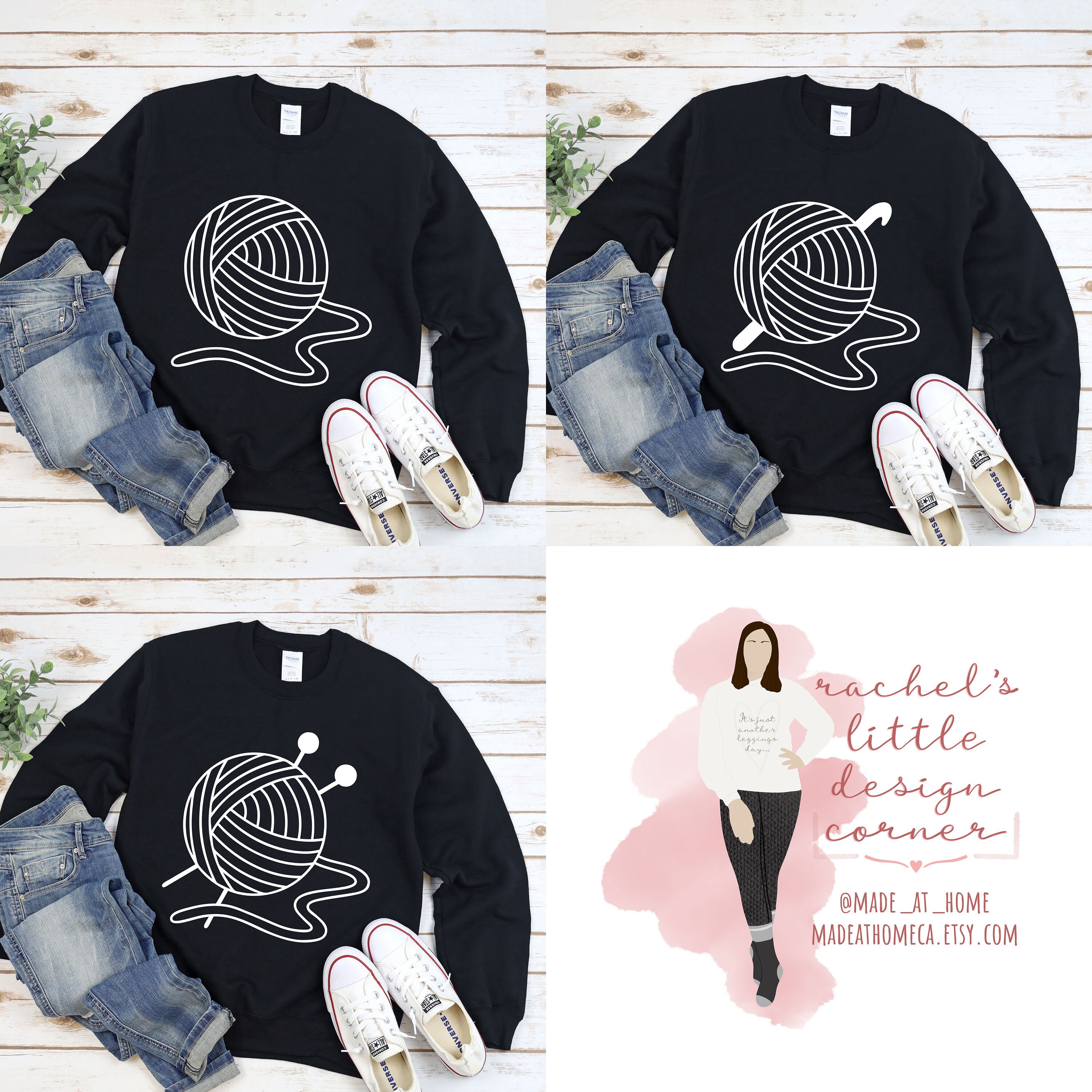 Yarn Ball SVG Knitting SVG Crochet SVG Yarn Clip Art Yarn Etsy