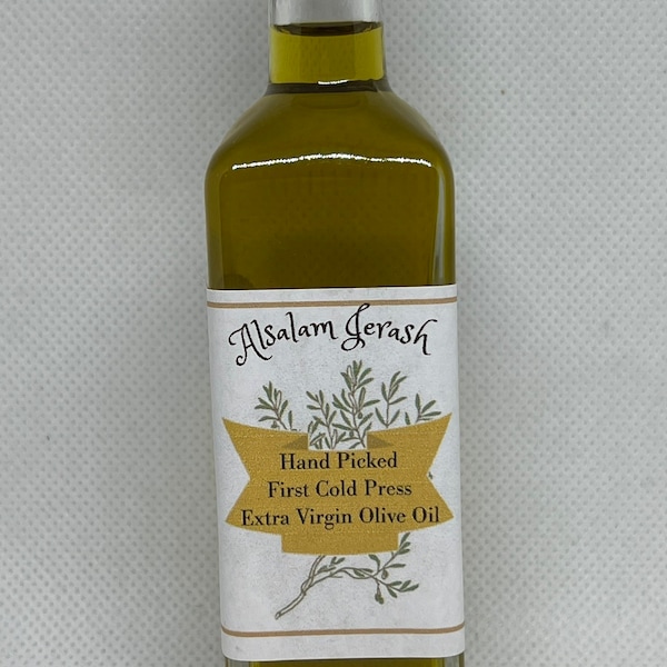 Harvest 2023 Jordanian Olive Oil, Authentic Natural First Cold-Pressed, 60ml
