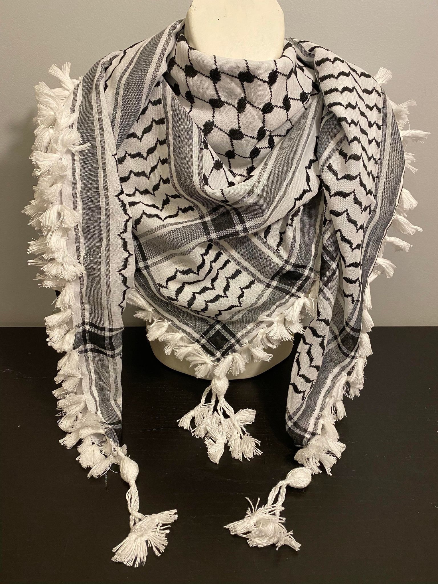 Charity Accessories - Palestinian Keffiyeh - Olive & Yellow