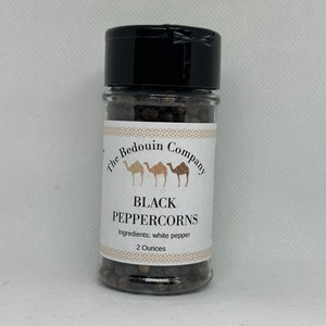 Whole Black Pepper, All-Natural, From Jordan, 0.5, 1, 2 Ounces. Packaging Options Available