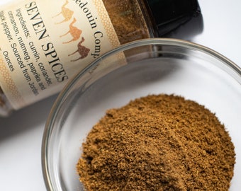 AUTHENTIC Palestinian Seven Spices, Middle Eastern Seasoning, Available in 0.5, 1, 1.5, 2 Ounces.