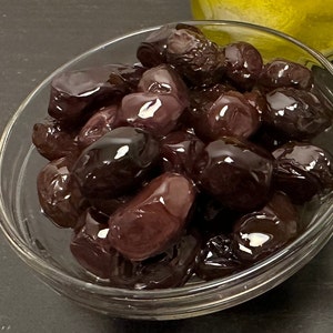 Jordanian Cracked &quot;Nabali&quot; Black Olives with Pit, All-Natural, Authentic, from Our Family to Yours