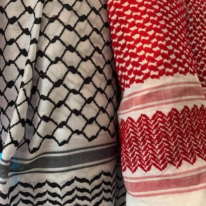Fabric, a supply item, not a finished keffiyeh.