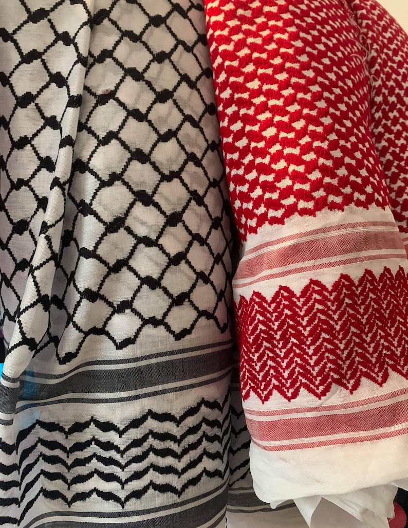 Fabric, a supply item, not a finished keffiyeh.