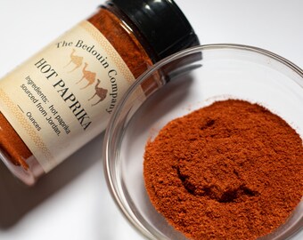 Natural Hot Paprika Sourced from Jordan, Various Sizes Available