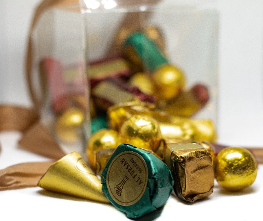 1/2 or 1 Pound Authentic Jordanian Premium Boutique Chocolate includes