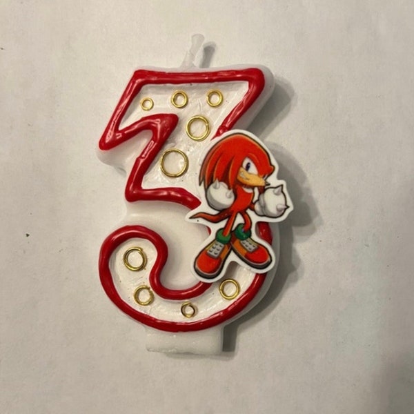 3 Inch Knuckles birthday candle