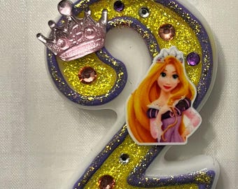 3 Inch princess birthday candle