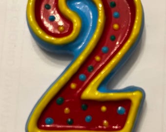 3 inch Toodles birthday candle
