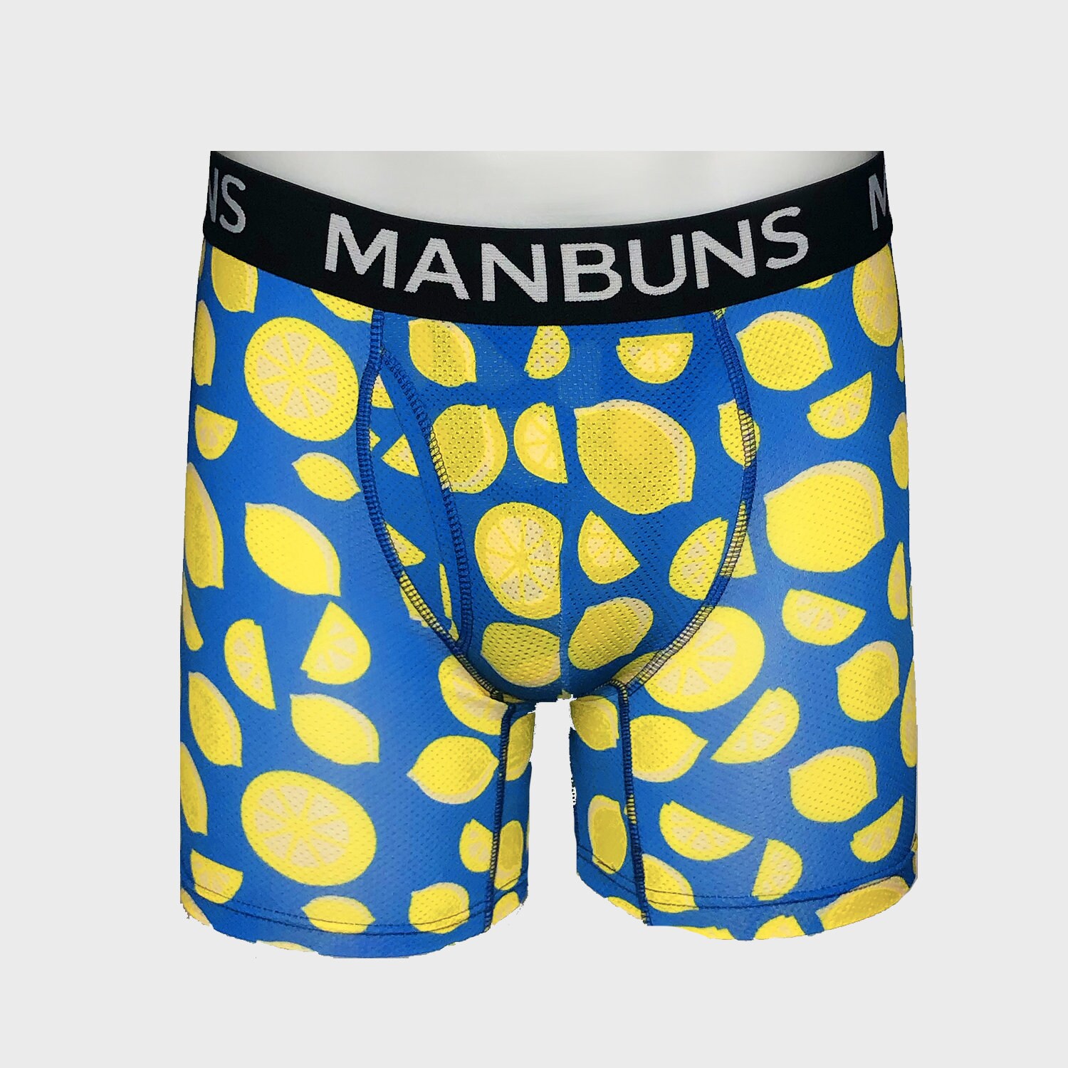 Men's Fun Novelty Lemon Print Boxer Briefs Underwear Etsy
