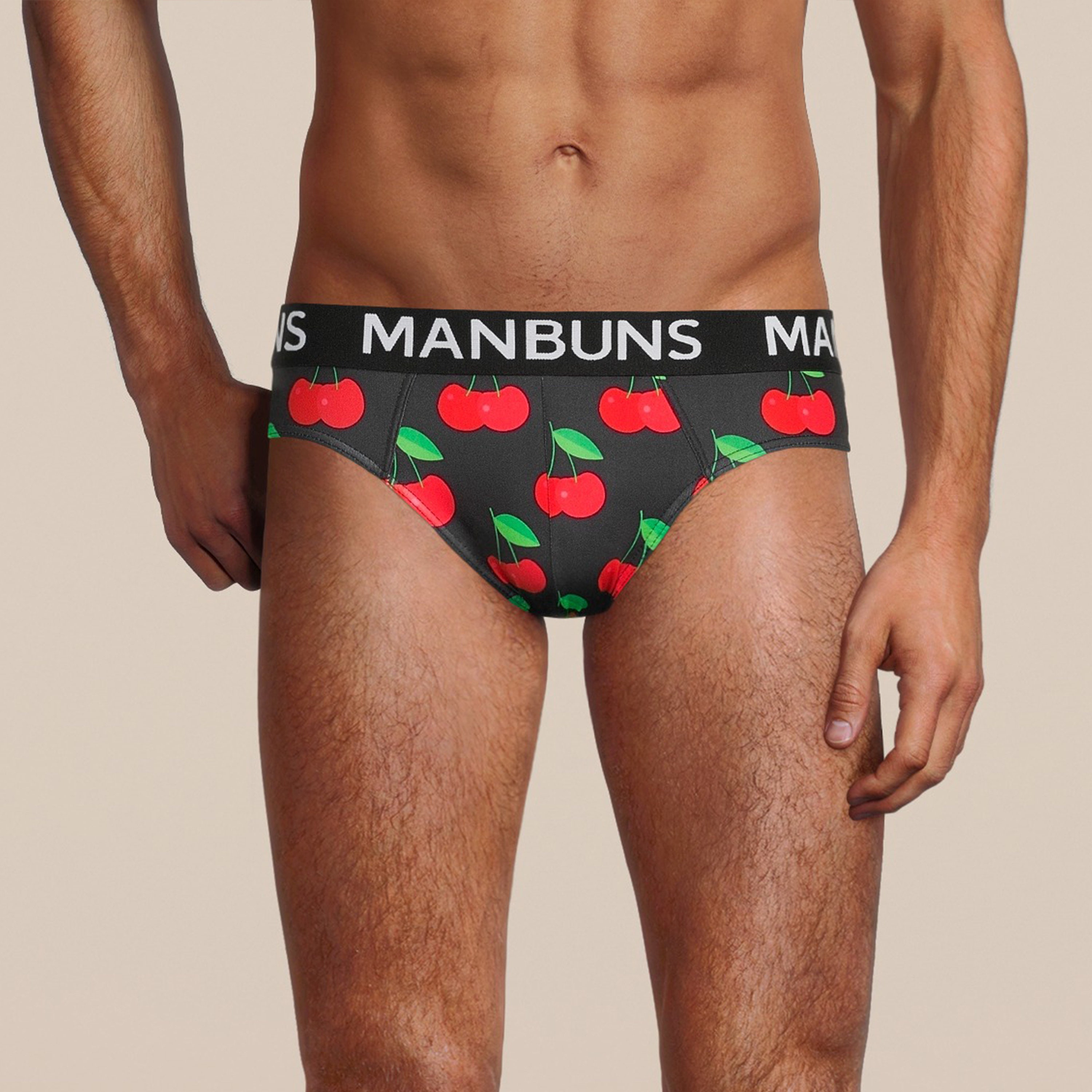 Men's Fun Novelty Cherry Print Briefs Underwear Etsy