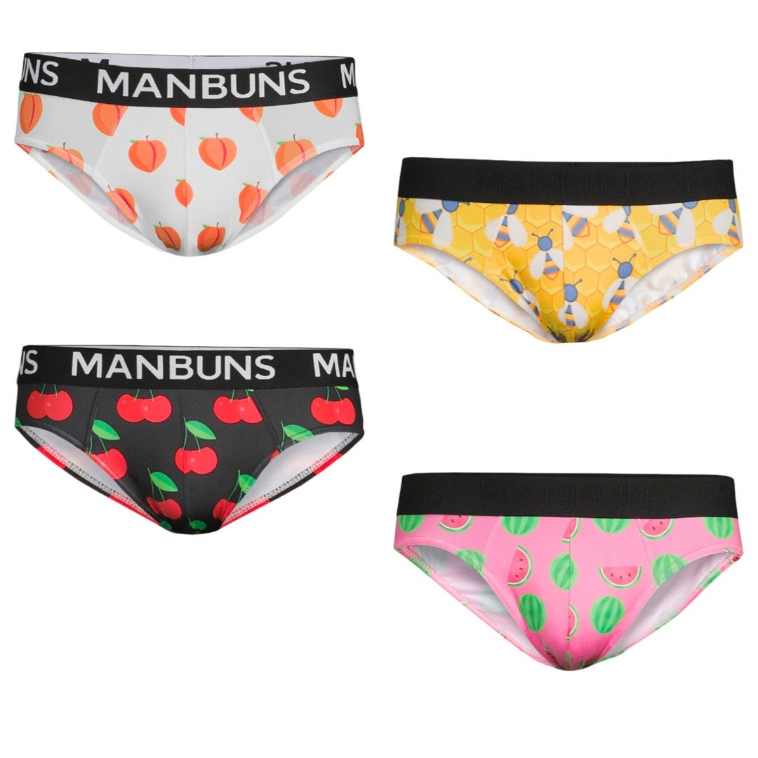 Men's Fun Novelty Lemon Print Boxer Briefs Underwear – MANBUNS