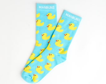 Rubber Duck Crew Socks, Novelty Unisex Socks