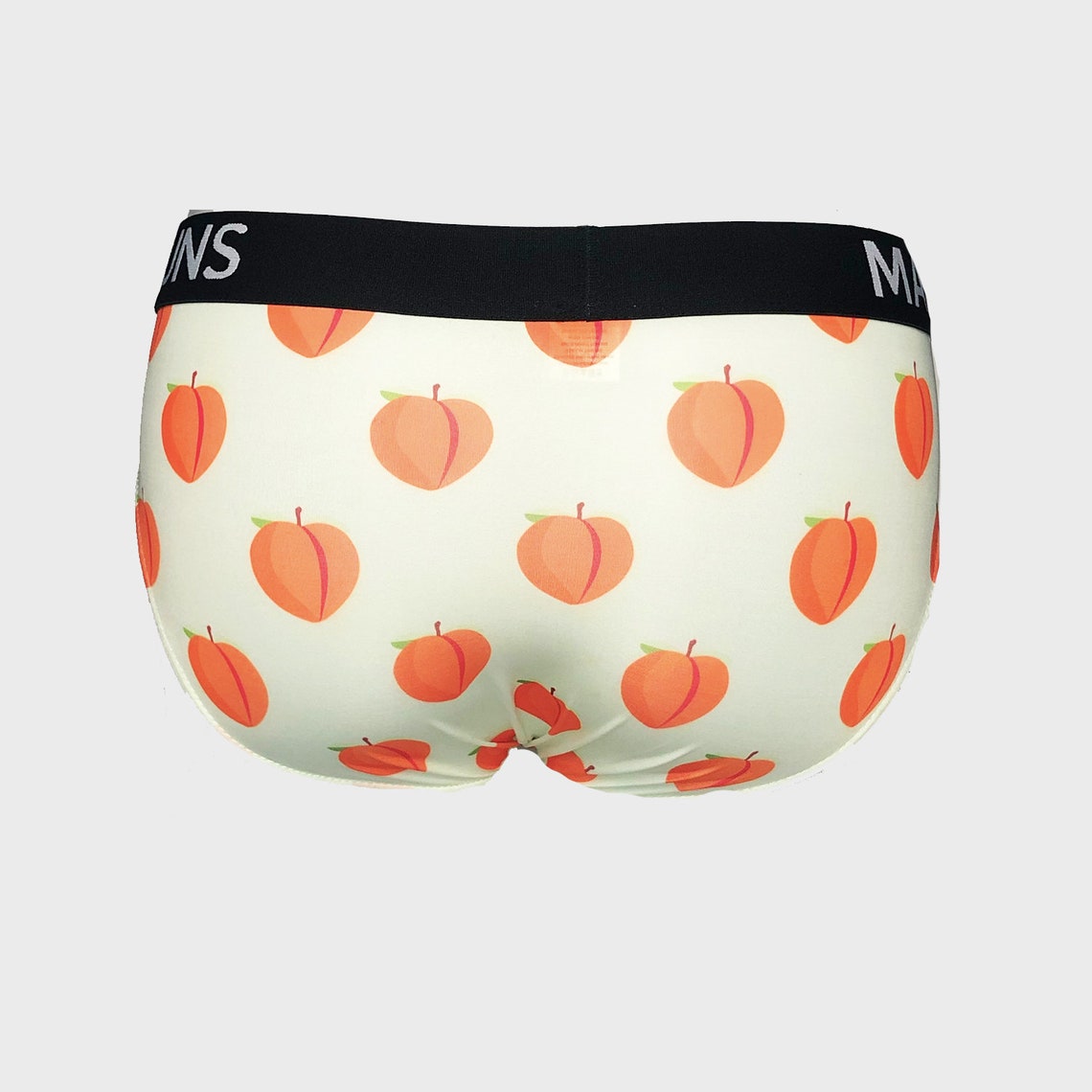 Men's Fun Emoji Novelty Peaches Print Briefs Underwear Etsy