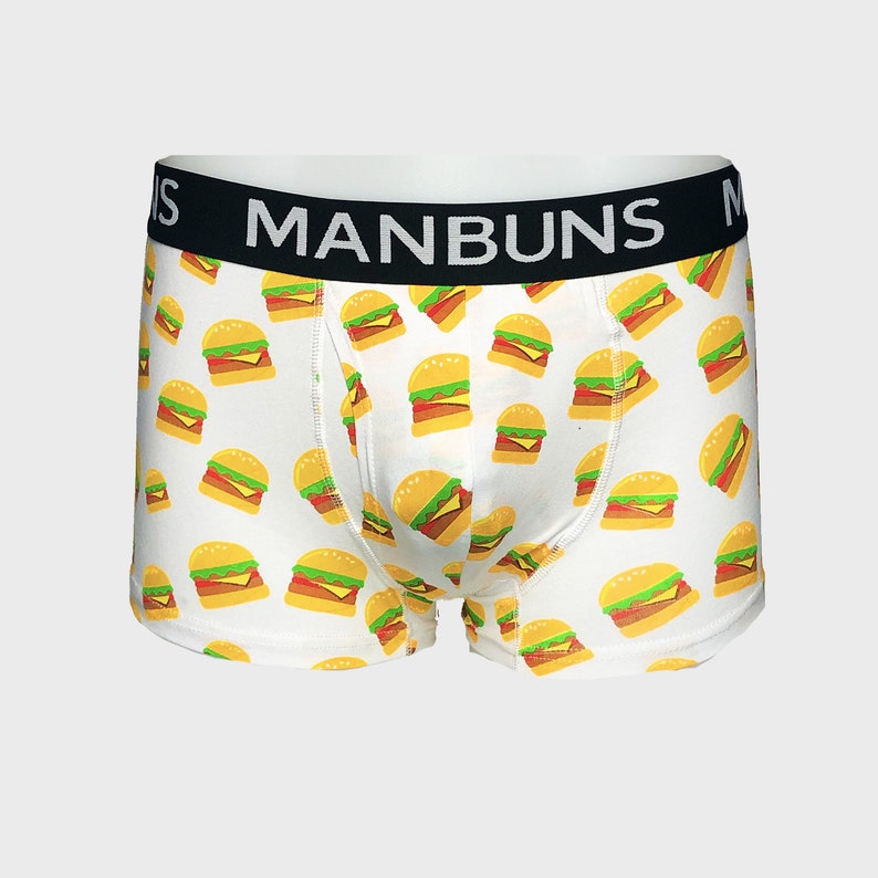 Men's Hamburgers Burger Pattern Underwear Boxer Trunks Etsy