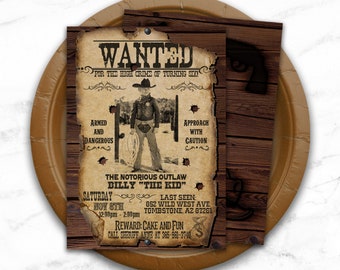 Cowboy Invitation, Cowboy Party, Cowboy Invite, Cowboy Birthday, Printables, Boy Party, DIY, Western
