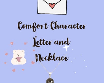 Comfort Character Letter and Necklace