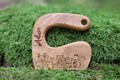 Safe children's knife made of olive wood, personalized Montessori knife, children's knife with name, children's knife, children's cutlery with name