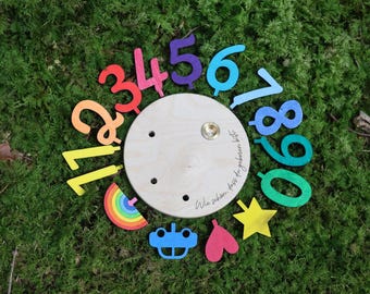 Personalisierter Geburtstagsteller, Geburtstagsteller, Geburtstagsbrett, Geburtstagsring, Kindergeburtstag, Geburtstagskerzenhalter