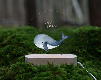 Personalisiertes Nachtlicht aus Acryl, Babygeschenk Geburt, Taufgeschenk, Kinderzimmer, Geburtstagsgeschenk, Nachtlampe, Baby, Kinderzimmer