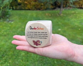 Table prayer dice, Communion gift, children's routine, prayer dice, christening gift, gifts for kids, gifts for christening