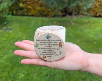 Table prayer dice, kindergarten table prayers, children's routine, prayer dice, christening gift, gifts for kids, gifts for christening
