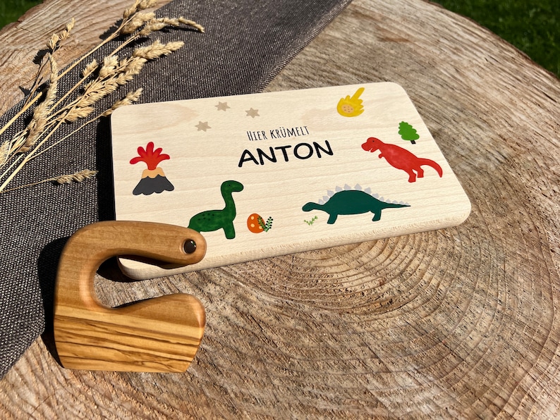 Sicheres Kindermesser aus Olivenholz, personalisiertes Montessori Messer, Kindermesser mit Namen, Kindermesser, Kinderbesteck mit Name