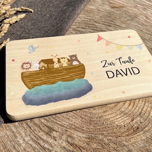 Ontbijtplank voor doop, ontbijtplank met naam doop, gepersonaliseerd cadeau voor doop, baby, doop
