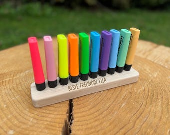 Pen holder for Stabilo Boss highlighters, pen holder, teenager, gift for her, teenage girl gifts, gift for teenagers, desk organizer