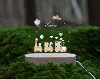 Personalisiertes Nachtlicht aus Acryl, Babygeschenk Geburt, Taufgeschenk, Kinderzimmer, Geburtstagsgeschenk, Nachtlampe, Baby, Kinderzimmer