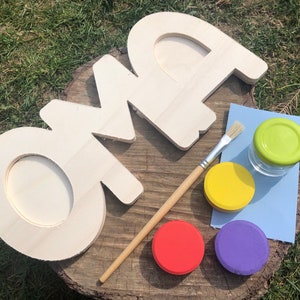 DIY craft set grandma made of wood