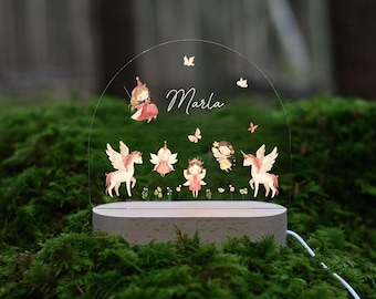 Personalisiertes Nachtlicht aus Acryl, Babygeschenk Geburt, Taufgeschenk, Kinderzimmer, Geburtstagsgeschenk, Nachtlampe, Baby, Kinderzimmer