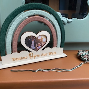 DIY Rainbow Picture Frame Grandpa