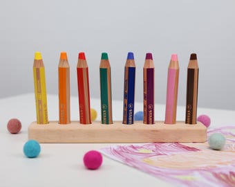 Pencil holder for Stabilo Woody 3 in 1, pen holder, desk organizer, Stabilo holder, kindergarten, preschooler, nursery