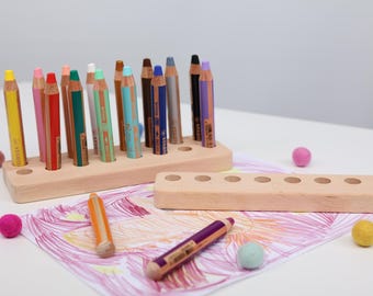Pen holder for Stabilo Woody 3 in 1, pen holder, desk organizer, Stabilo holder, kindergarten, preschooler, nursery