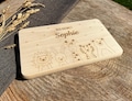 Breakfast board personalized child, Here crumbs, christening gift, cutting board with name, gifts for birth, gift birth, baby
