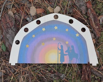Back panel for seasonal table, changing seasons, seasonal house, seasonal stand, Waldorf children, seasonal decoration, seasonal table