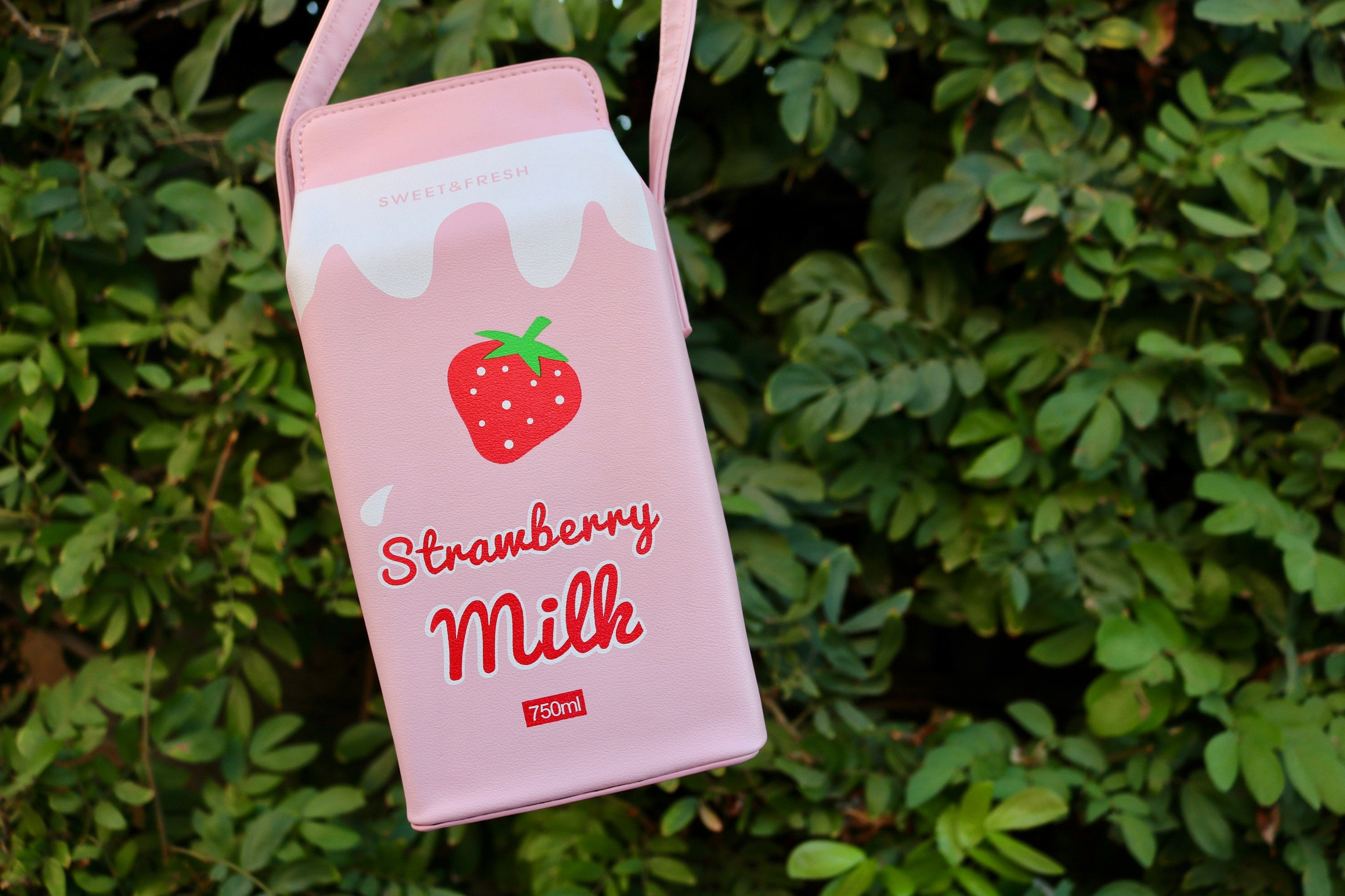 Japanese Bag Strawberry Milk Box Purse Crossbody Bag Cute Etsy