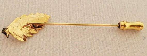 Nature's Creations Gold Tone Oak Leaf Stick Pin B… - image 3