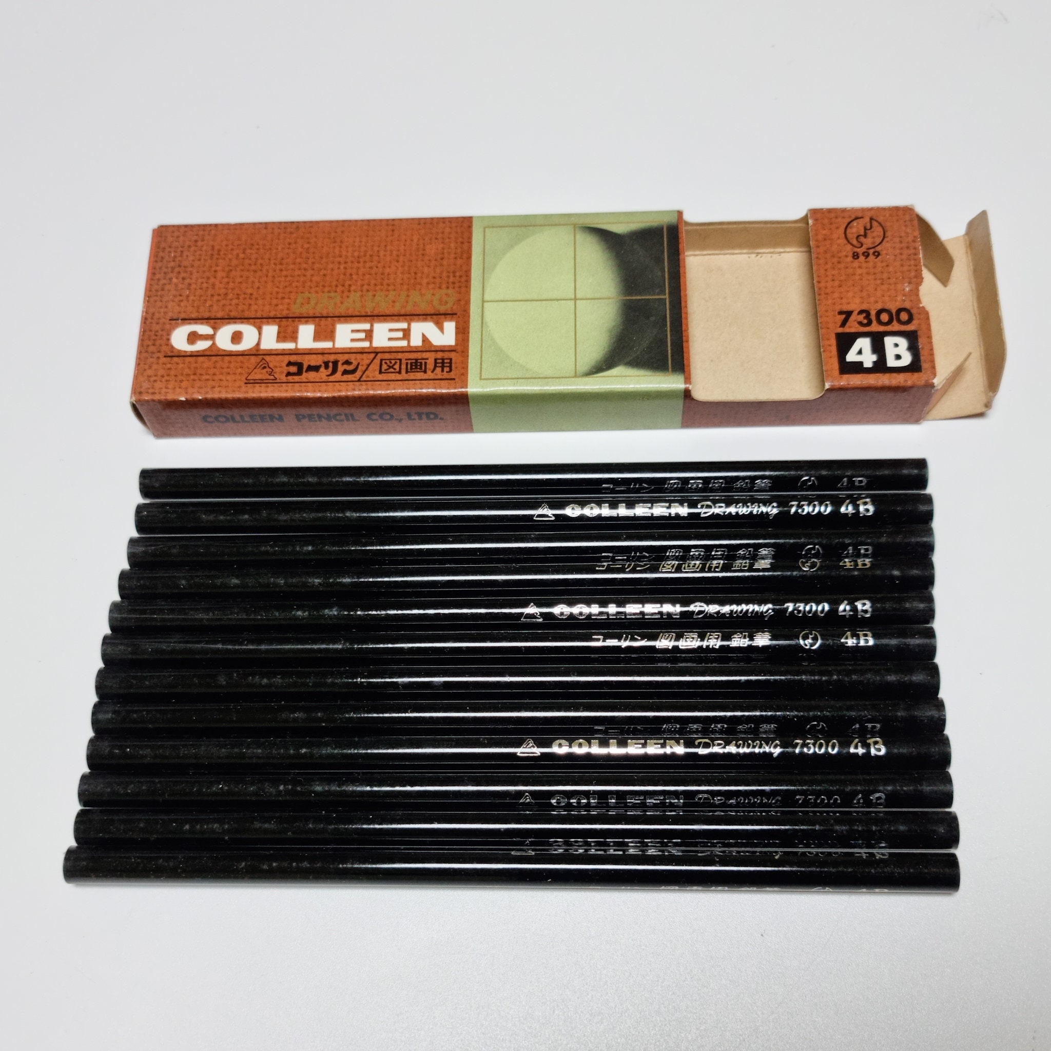 Vintage Colleen Pencil 7300 4B Drawing Pencils 1 Dozen - Made in