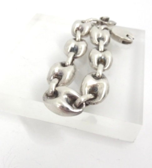 TAXCO SILVER MEDIUM ANCHOR BRACELET 驚きの価格