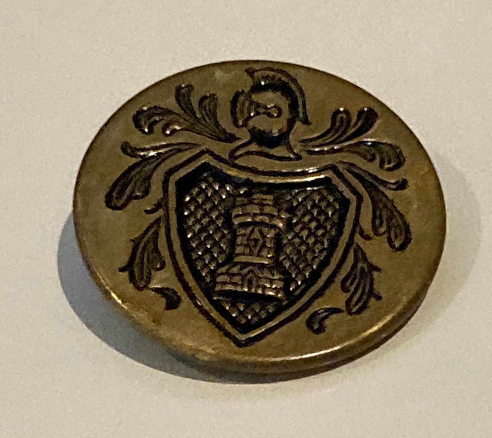 Vintage Buttons Pack of 4 coat of Arms Knight Shield Etsy