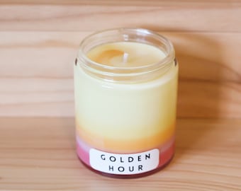 Golden Hour | 6oz Candle | Mosquito / Bug Repellent Candle | Citronella | Lemongrass | Cedar wood | Soy Wax Candle| 100% Essential Oils
